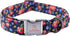 Lionheart glory Floral Print Dog Collar Adjustable Soft Dog Collar Girl or Boy Pet Collars for X-Small Dogs Blue Collars Spring Dogs Collar...