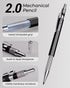 Nicpro 2mm Metal Mechanical Pencil Set with Case, 3PCS Lead Pencil Holder 2.0 mm with 144PCS Lead Refills (4H 2H HB 2B 4B 6B Color), Eraser, Sharp...