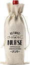 1 Pcs Retired Nurse Wine Bag, 2024 Nurse Retirement Gift Wine Bag, Funny Retirement Gifts for Female Nurse Coworkers Friends...