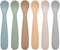 Baby Spoons, 6 Pack First Stage Silicone Baby Feeding Spoons, Soft Tip Feeding Baby Utensils, Baby Led Weaning Supplies Training Spoons, Dishwashe...