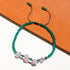 Green Agate and Raw Amethyst Crystals Ankle Bracelets for Women Reiki Natural Gemstones Handmade Adjustable Anklet February Birthstone Gifts...