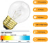 Oven Light Bulb 40 Watt, G45 Clear - High Temp 120V 415 Lumens E26 Standard Base, Appliance Light Bulb for Stove Refrigerator Microwave 4-Pack...