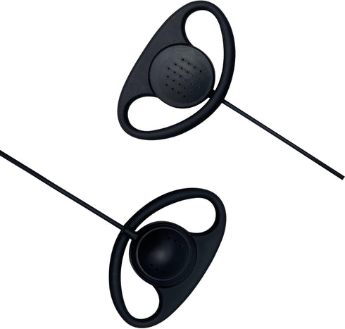 Walkie Talkie Earpiece with Mic PTT 2.5mm 1 Pin D Shape Radio Earpiece Headset Compatible with Motorola Talkabout Walkie Talkie MH230R MR350R T200...