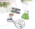 Women In Science Brooch Science Is Life Enamel Pin Flask Brooch Badge 4Pcs Science Plant Pin Set Cute Kawaii Pins Cartoon Scientist Science Pins L...