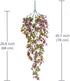 Artificial Hanging Vine, Sweet Potato Leaves Plastic Plants Greenery Faux Ivy Garland Fake Plant UV Resistant for Indoor Outdoor Garden Door Wall ...