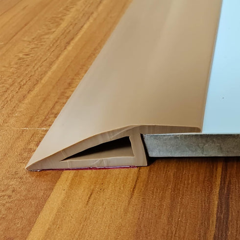 3.4ft Floor & Carpet Threshold Transition Strip, Overlap Edge Reducer,Edging Trim for Doorway Flooring Mats and Tiles,Beveled Edge Ramp Edge Guard...