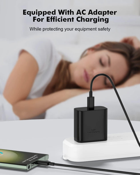45W Samsung Super Fast Charger Type C 2 Pack for Samsung Galaxy S23 Ultra Charger S22 Ultra Charger S23/S23+/S22/S22+/S21/S20,Z Fold 4/Z Flip 4,No...