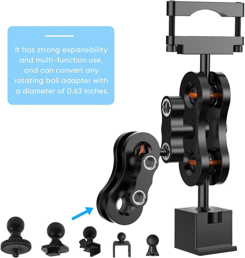 Radar Detector Mount,Aluminum Rearview Mirror Rod Radar Bracket,for Escort Max360c,Max 3, X IXc,Redline EX Beltronics Cobra DualPro GT 360 Radar D...