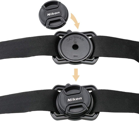 Camera Lens Cap Buckle Anti Lost Button Holder Keeper for Cameras Canon Nikon Sony Pentax Sigma DSLR/SLR/Evil (Anti-Lost Cap/ 43x52x55mm)...