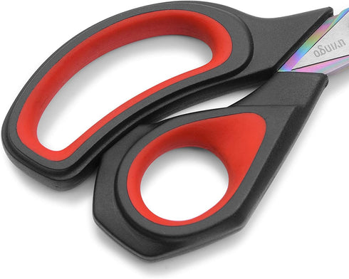 LIVINGO Premium Tailor Scissors Heavy Duty Multi-Purpose Titanium Coating Forged Stainless Steel Sewing Fabric Leather Dressmaking Comfort Grip Sh...