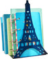 Winterworm Stylish Modern Paris Eiffel Tower Metal Decorative Bookend Book End Book Organizer for Library School Office Home Desk Study Gift(Blue)...