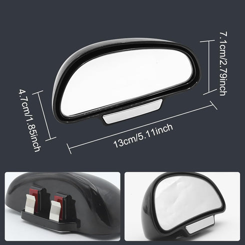 Blind Spot Mirror, Car Rear View Mirrors, Universal Car Auxiliary Mirror, HD True Glass, Adjustable Wide Angle Auxiliary Side Mirror, Right, 1Pcs...