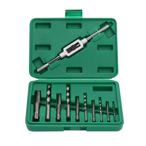OCGIG 11 PCS Damaged Broken Screw Extractor Drill Bit Bolt Stud Remover Tool Kit Set...