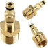 M22 Pressure Washer Plug to Quick Connect Coupler Adapter, Solid Brass Construction Pressure Washer Parts for K Series Spray Nozzle Tips Up to 220...