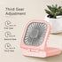 Portable Neck Fan Mini Quiet Handheld Personal Foldable USB Rechargeable Fan Operated for Home Office Outdoor Travel, 3000mAh Power Bank Hands Fre...