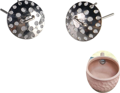 2 Pack Zisha Teapot Spout Filter Mount Mesh Mouth Inisde Nozzle Strainer for Single Hole Japanese Kyusu Chinese Yixing Purple Clay Tea Pot Brew Lo...