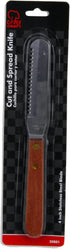 Chef Craft Select Stainless Steel Cut and Spread Knife, 4 inch blade 8 inches in length, Wood Handled...