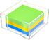 Sticky Note Holder, Clear Acrylic Notepad Holder for 3" x 3" Sticky Note Storage,Acrylic Sticky Note Dispenser for Classroom and Office Desk Organ...