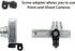 | 2 pc Universal Gimbal Conversion Adapter Set for Sony Cam, Xiaomi, or GoPro. Has Camera Screw (1/4-Inch 20), Easily Connect Action Camera to GoP...