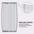 FMFUNCTEX Sheer Side Front Door Curtains 40" White Black Branch Tree Half Print Curtain for Patio Doors with Matching Tiebacks 24”w 2 Panels...