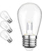Mlambert 4 Pack 3 Color in 1 LED Light Bulbs with Jump and Fade Lighting Modes, Replacement Bulbs Only Compatible LED Outdoor String Lights Asin B...