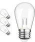 Mlambert 4 Pack 3 Color in 1 LED Light Bulbs with Jump and Fade Lighting Modes, Replacement Bulbs Only Compatible LED Outdoor String Lights Asin B...