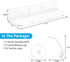 15 Inch Suction Cup Shelf for Plants Window, 6IN Extra Wide with Load-Bearing Brackets Window Shelf for Plants, Acrylic Window Sill Extender for G...