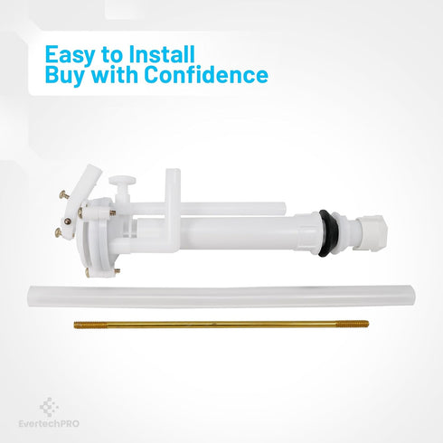 PLBD94005 EvertechPRO Anti-Siphon Ballcock Valve For Toilet, Durable Universal Fit Toilet Parts Inside Tank Kit, Easy Installation, Toilet Repair ...