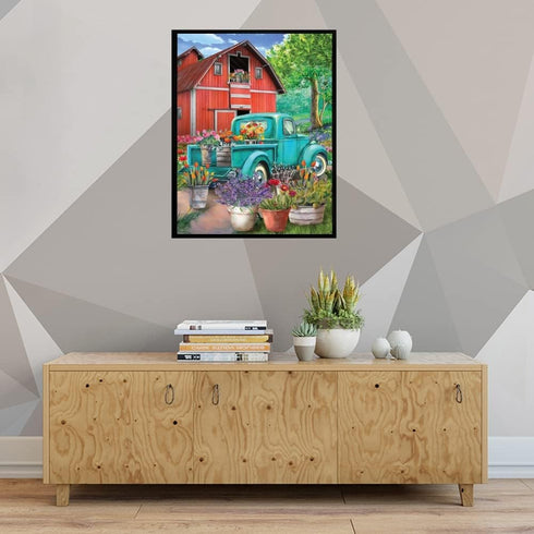 BOMUVI Paint by Number for Adults Beginner Paint by Numbers for Adults Farm Paint by Number Kits Acrylic Painting Paint by Number Kits on Canvas P...