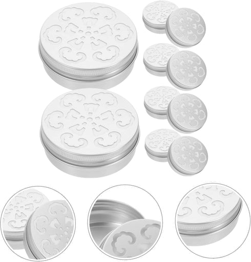 10pcs Hollow Threaded Aluminum Box Essential Oils Diffusers for Home Essential Oil Air Freshener Diffusers Aluminium Box Diffuser Scent Training B...