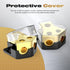 Distribution Block Car Audio, 2 Way Power Distribution Block 0/2/4 Gauge in 4/8/10 Gauge Out Amp Power Distribution Block Car Audio Splitter for V...