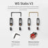 MELETRIX WS V3 Stabs TPU Version PCB Mount Screw-in Stabilizers 2u 6.25u 7u Stabilizers Mechanical Keyboard Screw Stabilizers...