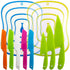 Sonku 10 Packs Kitchen Knife Set, Cooking Knives with Cutting Boards for Kids and Adults -Multi Colors...