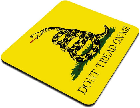 Gaming Mouse Pad Custom, Don't Tread On Me Flag Yellow Rectangle Non-Slip Rubber Mousepad Gaming Mouse Pad...