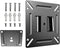 Monitor Wall Mount for Most 14-24 Inch Wall Mount Bracket Fit Camper Boat Trailer 13 15 17 19 21" Screens Ultra Slim Small Monitor Mount VESA Up t...