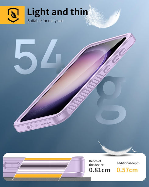 Lanhiem for Samsung Galaxy S23 Case, IP68 Waterproof Dustproof Shockproof Case with Built-in Screen Protector, Heavy Duty Full Body Protective Cov...