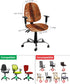 Burnt Orange Office Chair Cover Stretchable Computer Chair Seat Cover Backrest Slipcovers, Modern Abstract Geometric Art Oil Painted Stretchable R...