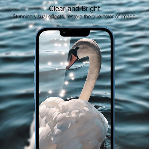 PERFECTSIGHT Anti Blue Light Screen Protector Designed for iPhone 13/ iPhone 13 Pro 2021 6.1 inch, HD Clear Blue Light Blocking Tempered Glass - E...