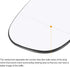 X AUTOHAUX Car Rearview Right Passenger Side Heated Mirror Glass Replacement W/Backing Plate for Volvo C30 2007-2013 S40 2007-2012 C70 2008-2013 S...