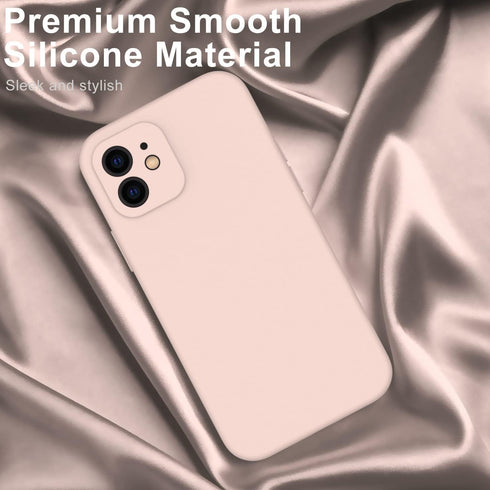 DEENAKIN Compatible with iPhone 12 Case with Screen Protector,Enhance Camera Protection,Soft Flexible Silicone Gel Rubber Bumper Cover,Slim Fit Pr...