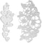 Valentine's Flower Metal Cutting Dies Stencil Template Molds, Love Flowers Embossing Tool Die Cuts for Card Making Album Paper Scrapbooking DIY Et...