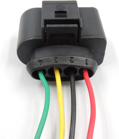 HiSport 4Pcs Ignition Coil Female Connector Plug Harness Pigtail - 1J0973724 Compatible with Audi VW Jetta Passat...
