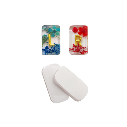 ASVP Shop X-Ray Markers Flower Resin with Lead Letters - includes Adhesive Strips Your X-Ray Markers - Extra Strength - Reusable & Washable...