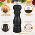 Premium Salt and Pepper Grinder Set of 2, Wood Salt and Pepper Shakers with Ceramic Core, Refillable Manual Sea Salt Pepper Mill Adjustable Coarse...