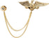 Knighthood Eagle Bird with Golden Sunshine and Hanging Chain Brooch Golden...