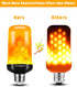 Hompavo ?Upgraded? LED Flame Light Bulbs, 4 Modes Flickering Light Bulbs with Upside Down Effect, E26/E27 Flame Bulb for Halloween, Christmas, Par...