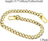 HAHIYO Purse Chain Strap 15.7 Inches Yellow Gold for Shoulder Cross Body Sling Handbag Clutch Replacement Comfortable Flat 0.4" Wide 2.4mm Extra T...