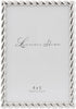 Lawrence Frames Rope Design Metal Frame, 4x6, Silver...