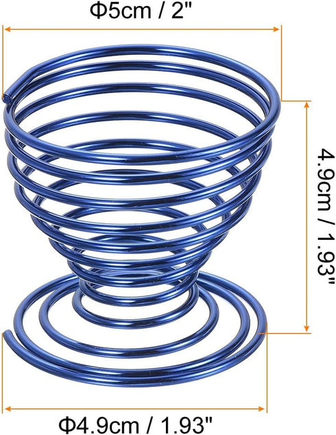 PATIKIL Air Plant Holder, 2 Pack Air Plant Stand Rack Pot Containers Tillandsia Holder for Home Office Desktop Decoration, Electrophoresis Blue...