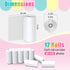 12 Rolls Instant Print Camera for Kids Refill Print Paper - Hikkon Thermal Print Paper Rolls Photo Print HD Printing for Most Kids Instant Camera ...